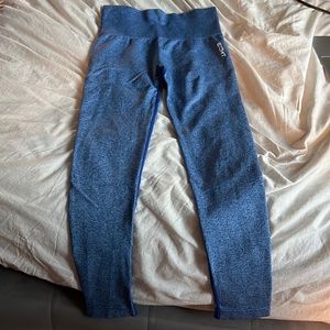ECHT arise key leggings blue size small